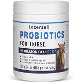 Probiotics for Horses Dietary Supplement, All-Natural Digestive System Maintenance Formula Equine Digestion Support Horse Health Supplements (90 Days)