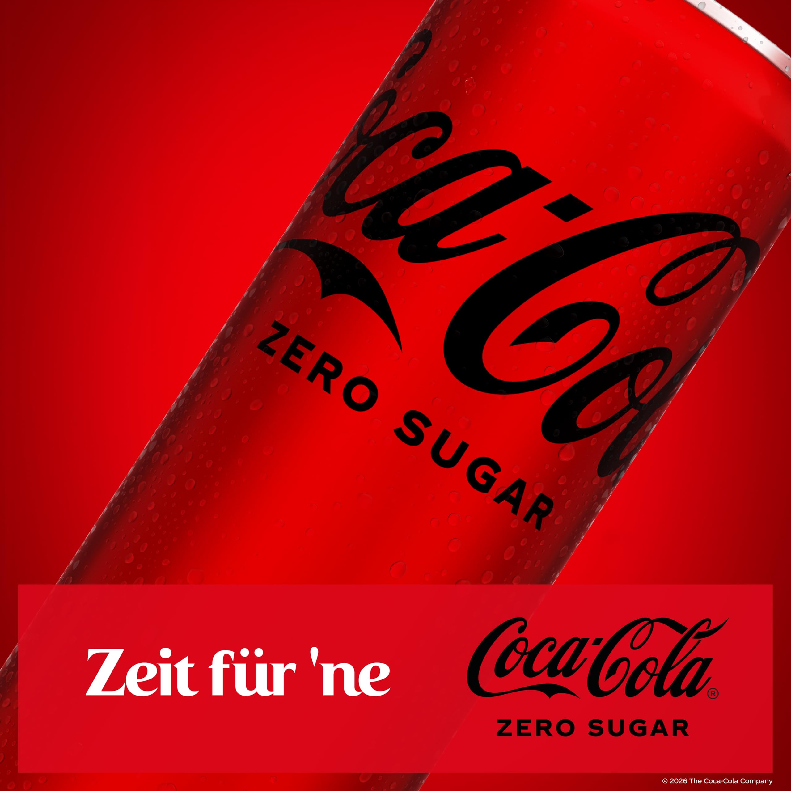 Coca-Cola Zero Sugar - koffeinhaltiges Erfrischungsgetränk mit originalem Coca-Cola-Geschmack - null Zucker und ohne Kalorien - in stylischen Dosen (24 x 330 ml) 9