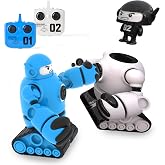 Sharper Image Mecha Rivals Remote Control Battle Robots, Two-Player Wireless Fighting Robots Game Set with Lights &amp; Sounds, Solo &amp; Versus Modes, Ejector Seats, Toys for 6+ Year Old Boys &amp; Girls