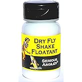 Dry Fly Shake Floatant - Fly Fishing Floatant Creates a Hydrophobic Powder Coating on Dry Flies Just by Shaking. Restores Soggy Flies to Dry High Floating Condition. Made in The USA.