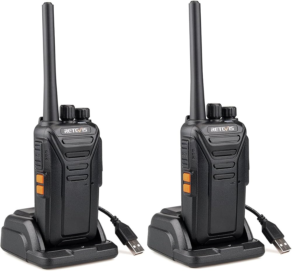 Retevis RT27 Rechargeable Walkie Talkie 16 Channel PMR446 VOX USB Charger (1