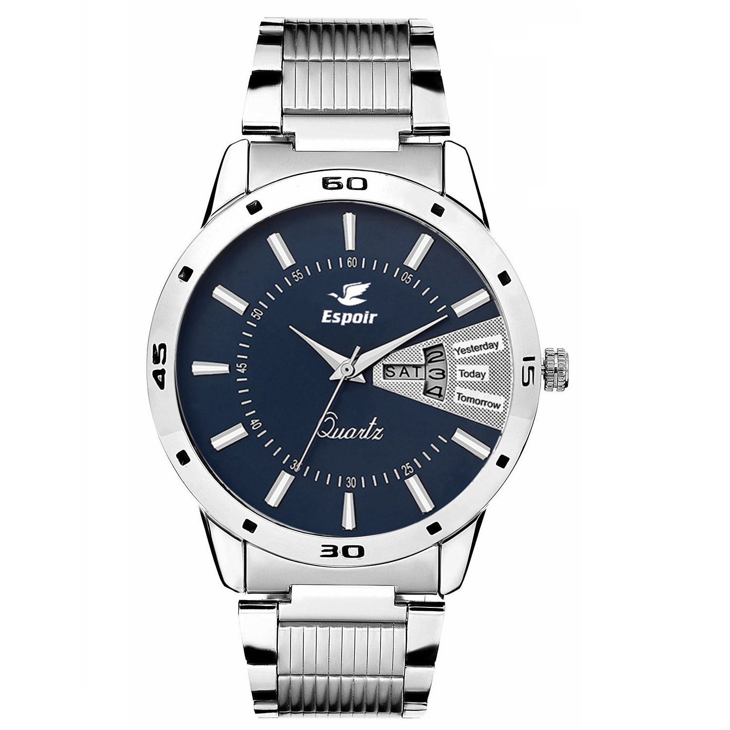 espoir analogue blue dial men's watch- latest veer - 0507