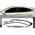 BOGAR TECH DESIGNS Side Window Chrome Delete Overlay Film Compatible with Genesis G70 2019-2025, Gloss Black