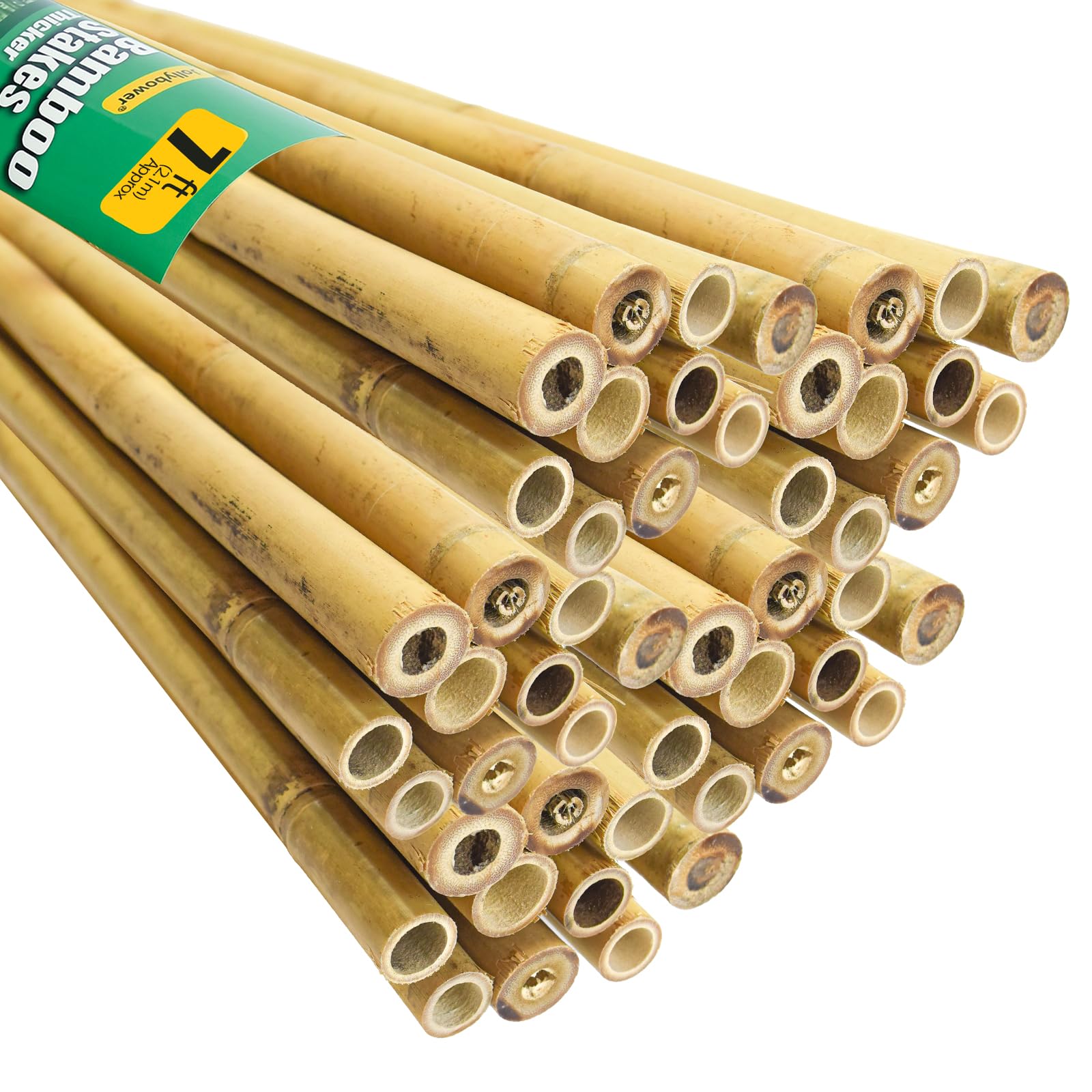 Photo 1 of (see images) 7 Feet Bamboo Stakes Thicker Heavy-Duty Plant Stakes, Natural Garden Stakes for Bean, Tomato, Bean, Flowers