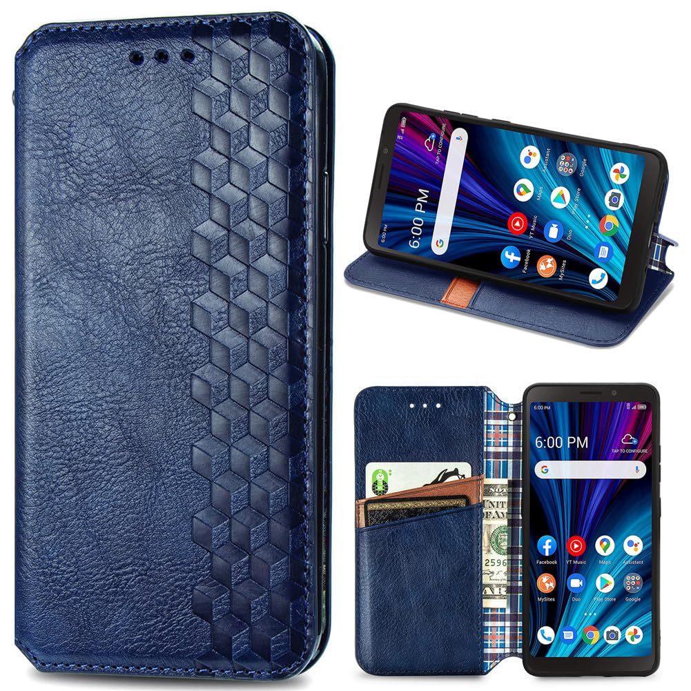 BaiFu Wallet Case for Motorola Moto G84 5G [Kickstand] [Magnetic Closure] [Card Slot] Geometric Cover for Motorola Moto G84 5G-02