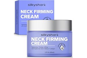 SilkyShark Neck Creams for Tightening and Firming (2 Oz), Neck Cream, Neck Firm Cream, Neck Firming and Tightening, Retinol & Collagen Moisturizer for Saggy Skin