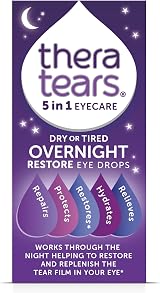 TheraTears Overnight Restore Dry Eye Drops 10ml Preservative Free 5 in 1