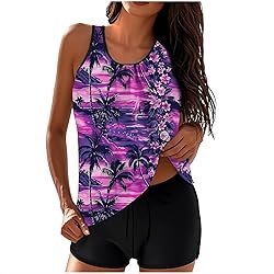 Tankini Swimsuits for Women Tummy Control Blouson