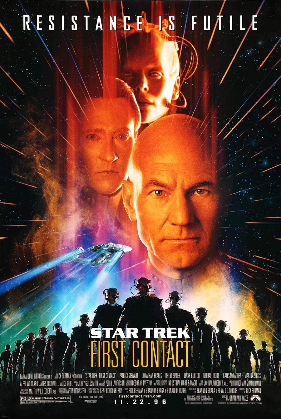 STAR TREK FIRST CONTACT MOVIE POSTER 1 Sided ORIGINAL FINAL 27x40 PATRICK STEWART