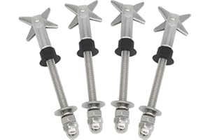 NOVSINO Toggle Anchor Bolts, Hollow Wall Anchors 304 Stainless Steel Scissors Type Heavy Duty X Anchor M8x150mm, Pack of 4