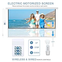 Kayle 120" Motorized Projector Screen Electric