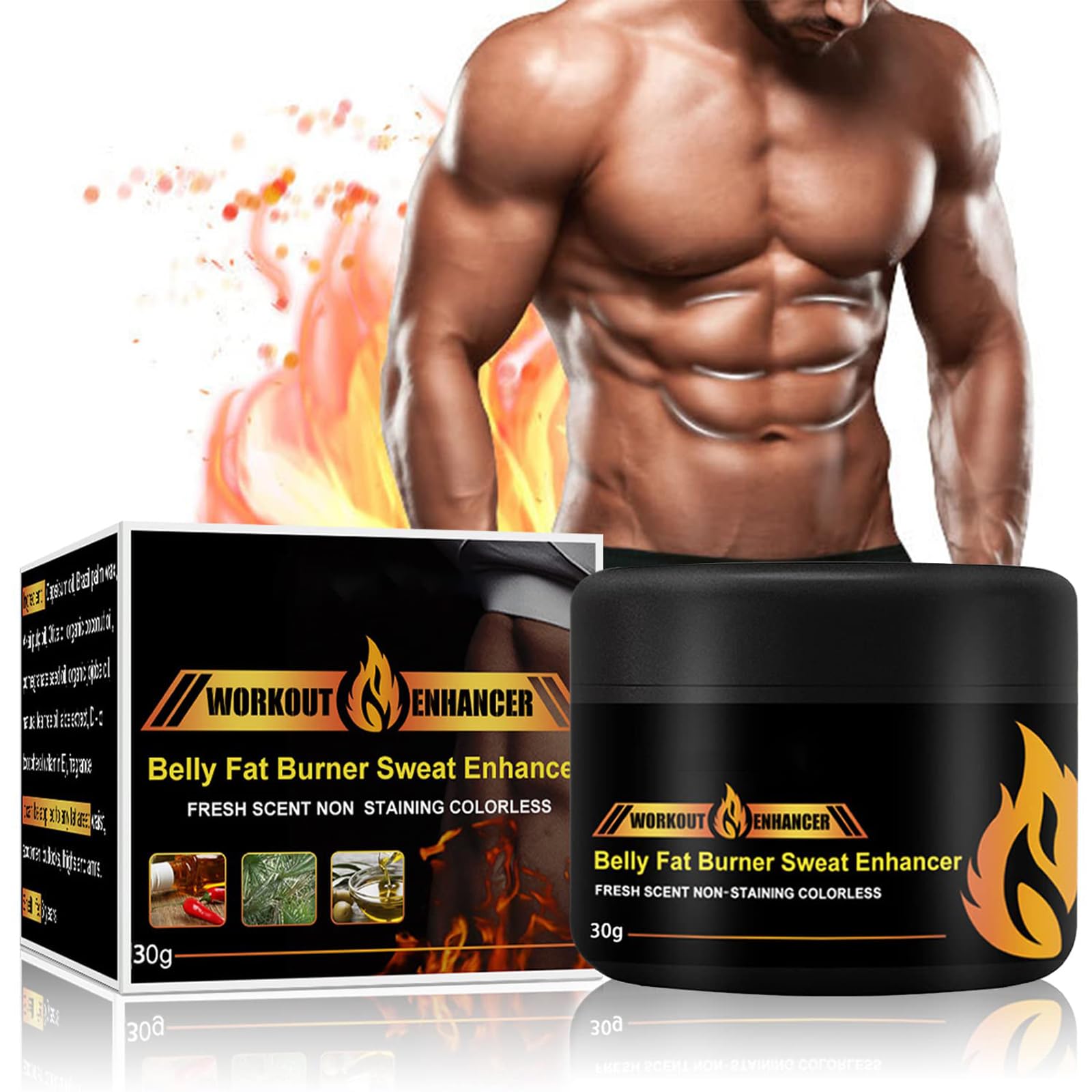 Anti Belly Cream, Fat Burner, Hot Cream, Firming Muscle Slimming Cream, Slimming Cream, Cream for Burning Body Fat, Fat Burning for Slim Thighs, Arm and Abdominal