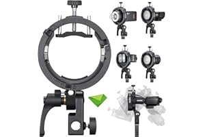 Godox S3 Speedlite Bracket (𝐒𝟐 𝐔𝐩𝐠𝐫𝐚𝐝𝐞𝐝 ) for Godox V1 AD200Pro AD200ProII AD300Pro AD400Pro AD100Pro V860III /TT68