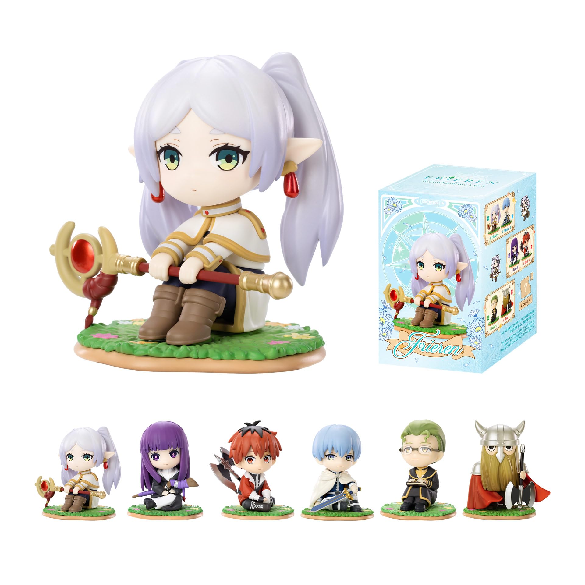 POP MART Frieren: Beyond Journey's End Series Blind Box Figures, Collectible Toys Home Decorations, Holiday Birthday Gifts for Girls and Boys, Single Box