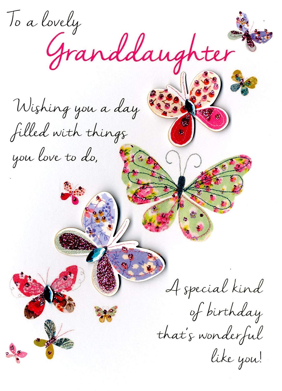 Lovely Granddaughter Birthday Greeting Card Second Nature Just To Say Cards