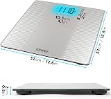 Duronic BS204 Digital Bathroom Scales 200kg Capacity Non Slip Platform view 2