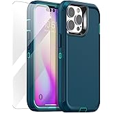 AICase for iPhone 14 Pro Case(6.1") with Glass Screen Protector, Heavy Duty Drop Protection Full Body Rugged Shockproof/Dust Proof Military Protective Tough Durable for iPhone 14 Pro 6.1"_7