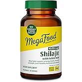 MegaFood Shilajit 10,000mg with Fulvic Acid - Shilajit for Men & Women - May Help Support Healthy Testosterone Levels, Muscle Strength & Energy Levels - Vegan, Gluten Free, 60 Capsules, 30 Day Supply