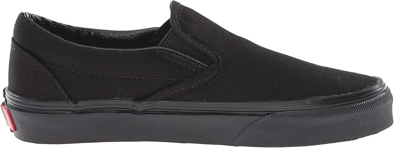 black leather vans slip ons mens