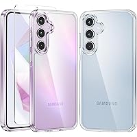 FNTCASE 三星 Galaxy A35-5G 手機殼:透明手機殼超薄透明防黃變保護套,堅固防震軍用級防摔,堅固堅固耐用 6.6 英吋(約 6.6 公分)透明