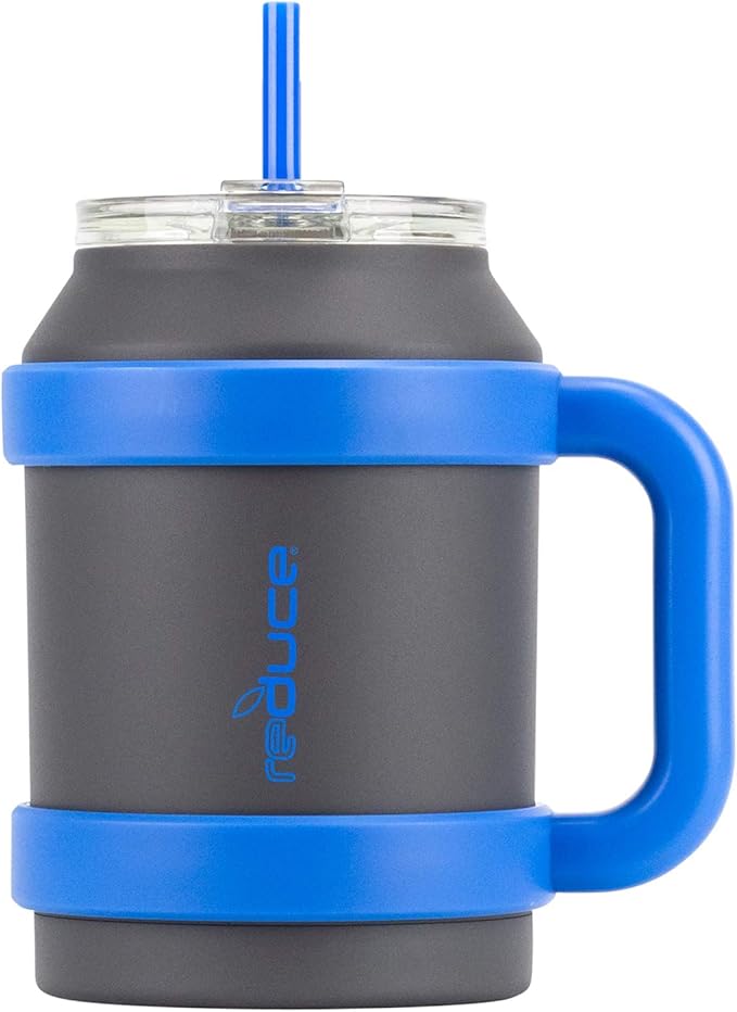 Reduce Tumbler, 50oz Stainless Steel Tumbler With Straw, Lid and EasyCarry Handle