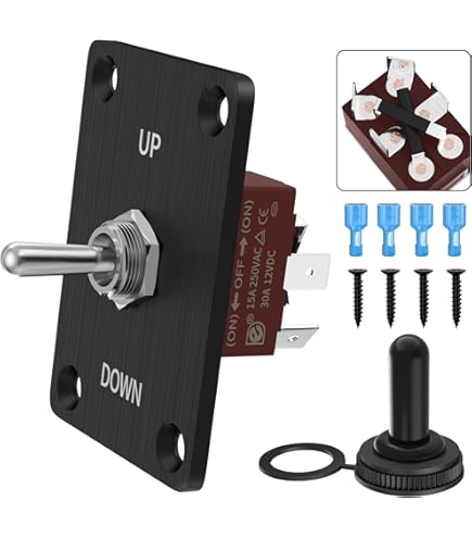 Amazon.com: weideer Toggle Switch with UP/Down Panel Momentary 16A 