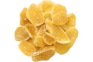 AMERICAN BEST FOOD Crystallized Sweet and Spicy Dried Ginger Slices – 3 lb Resealable Bag – Premium Sweet & Spicy Snack – Natural Digestion Aid