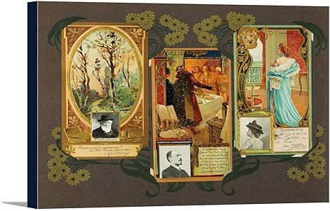Amazon Co Jp Book Album Des Contemporaines有名人 ページ ヴィンテージポスターフランスc 1910 24 X 16 Gallery Canvas Lant 3p Sc 16x24 ホーム キッチン