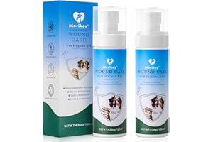 Morikey 2Pcs Pet Wound Care, Gentle Wound Spray for Pets, Dog Hot Spot Spray for Sensitive Skin, Rashes, Itching, Bites, Non-