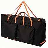 Cornhole Carrying Case Fits 4' x 2' Regulation Size Board, Heavy-Duty 600D Cornhole Boards Bag with Protective Padded Foam & Extra Pockets for Cornhole Outdoor Games