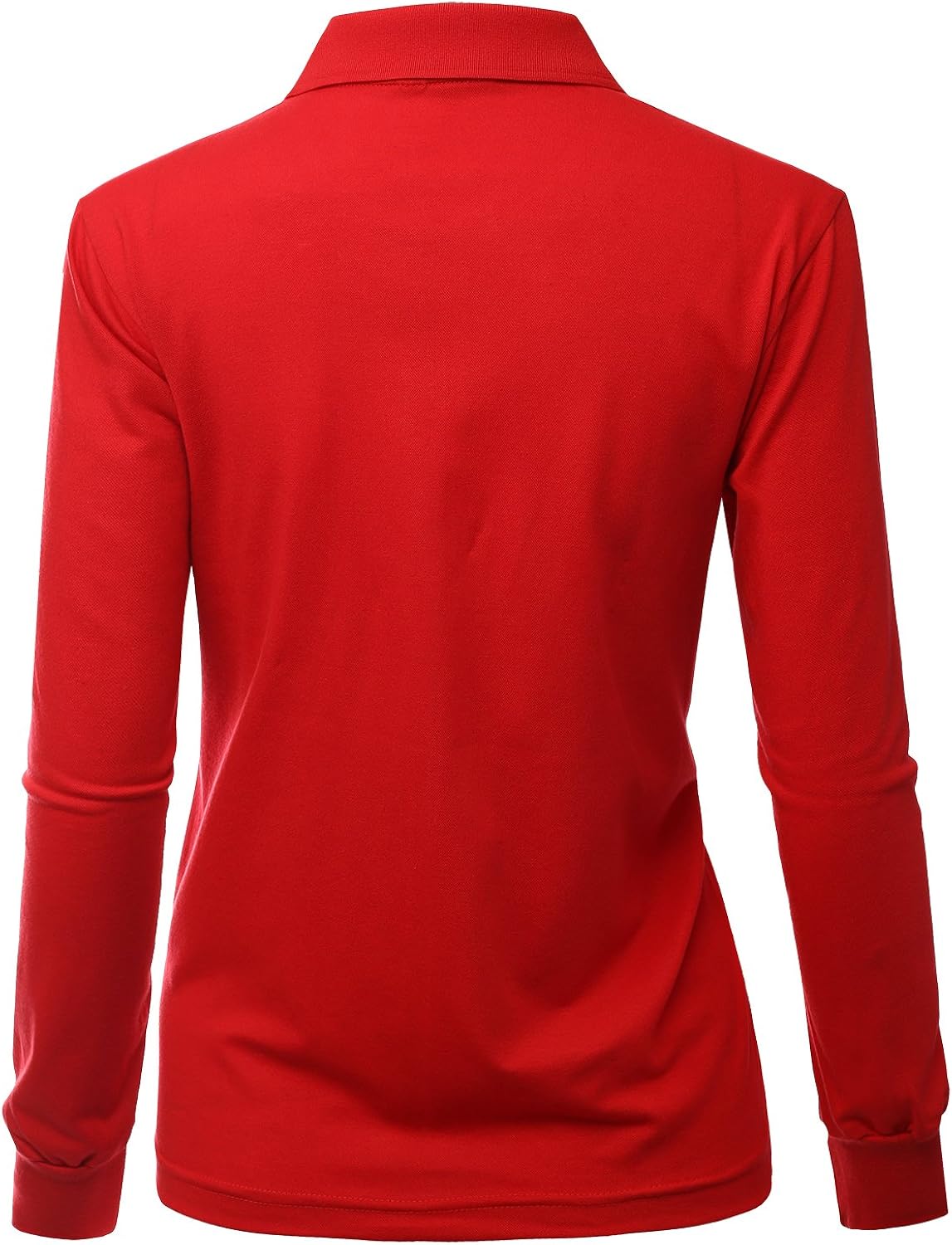 Xpril Women's Casual Basic Sporty Long Sleeve Polo Collar T-Shirt at  Women’s Clothing store
