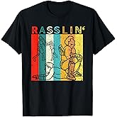 Retro Vintage Rasslin' Pro Wrestling Fan T-Shirt