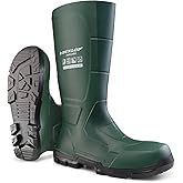 DUNLOP Protective Footwear, Acifort JobGUARD full safety, 100% Waterproof, Polyblend PVC Material, Steel toe, Rubber Boots, UNISEX, Green, Size 5-15
