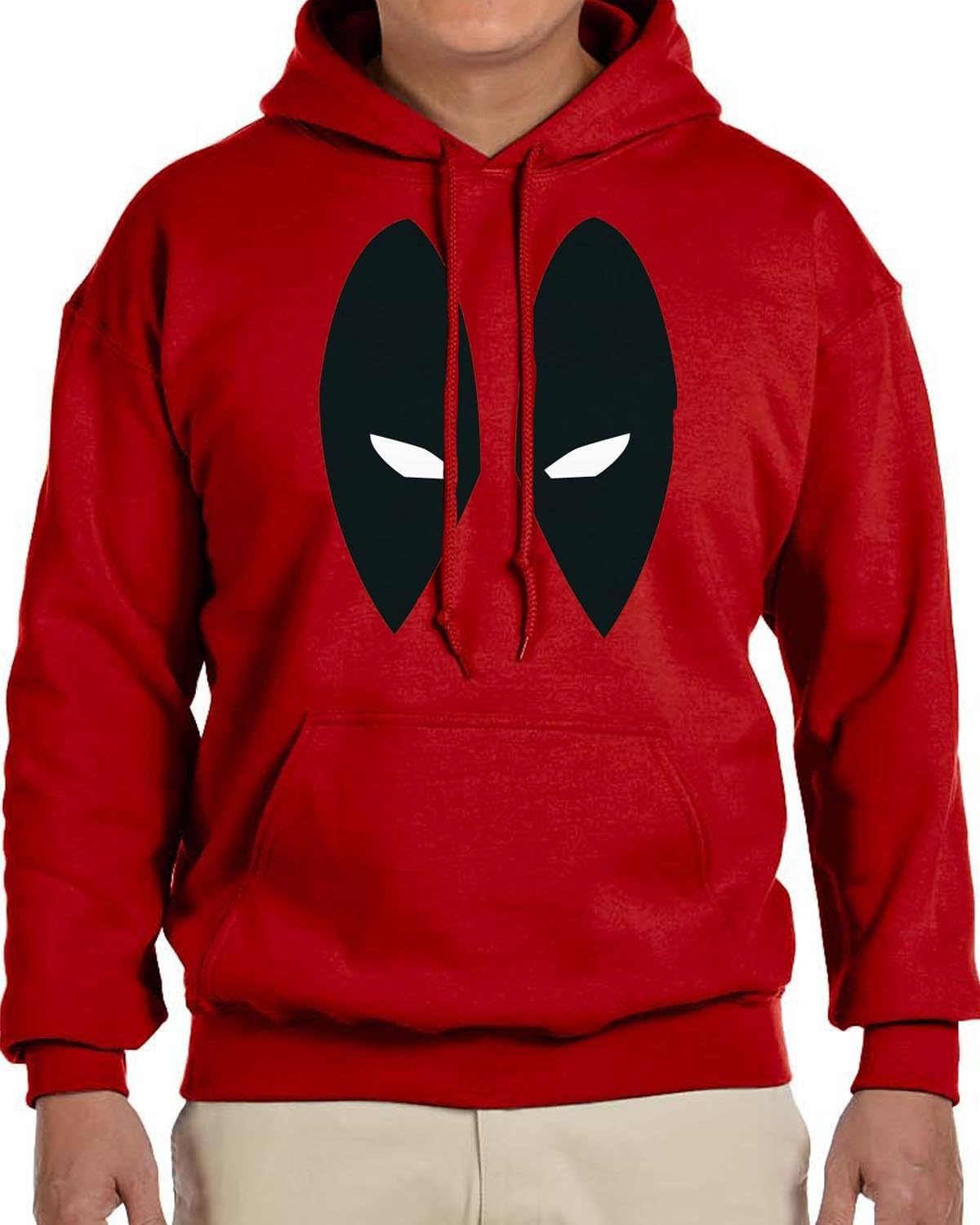 DEADPOOL EYES ANTIHERO T-SHIRT AND HOODIE (LARGE, HOODIE)