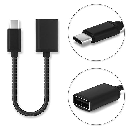 subtel USB OTG Kabel kompatibel mit Samsung Galaxy Tab S3 S4 / TabPro S/Galaxy Book A 10.5 10.6 / Galaxy Book 12.6 / Active 2
