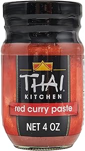 Thai Kitchen Red Curry Paste, Gluten Free, Vegan, Authentic, Non GMO, Hot Heat, For Thai-Inspired Cooking, Stir-Fry, Soups, C