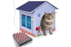 AUPETEK Heated Cat Houses for Indoor/Outdoor Cats with Heated Cat Bed Providing Safe Feral Cats, Easy to Assemble