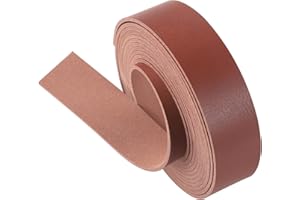 Picheng Leather Strips 1 Inch Wide 100 Inches Long, Leather Belt Strap Very Suitable for Pet Collars, Traction Ropes,Belts, Keychains DIY Craft Projects (Brown-2)