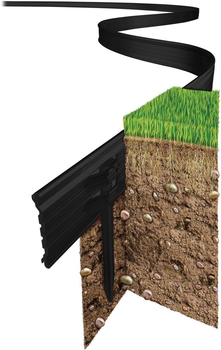 Swift Edge Garden Edging - 6m pack - Black