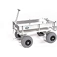 Big Kahuna Beach Wagon-Large Solid Aluminum Deck, Aluminum-Balloon Tires-Rod Holders-No Rust-Walls-Made in USA
