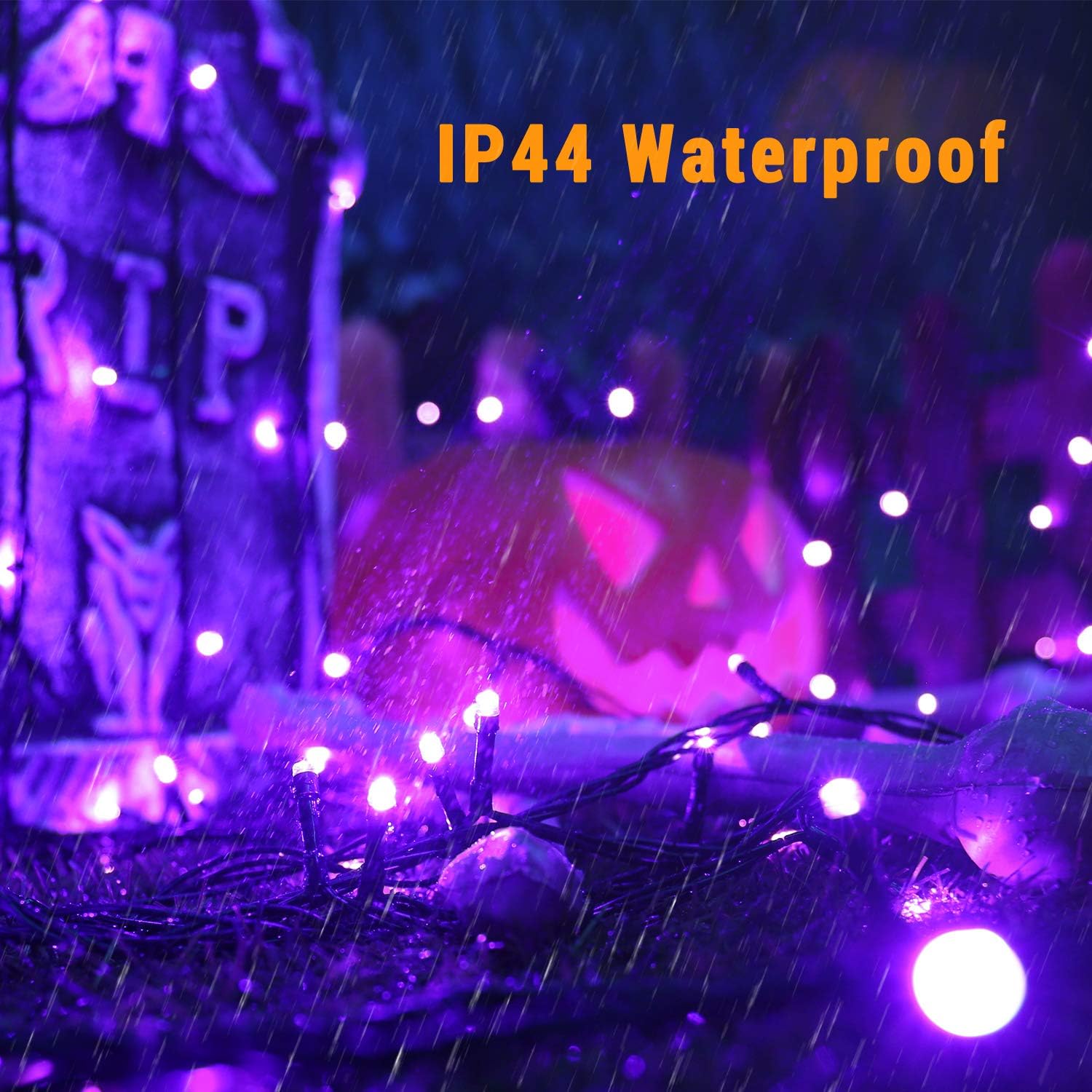 BrizLabs Purple Lights, 78.74ft 240 LED Halloween Lights, Plug in Halloween Lights String Connectable, 8 Modes Outdoor Halloween String Lights Waterproof for Indoor Outside Window Spooky Decoration: Home & Kitchen