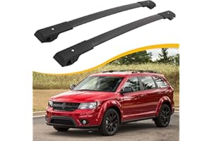 EZREXPM Cross Bars Roof Rack Fit for Dodge JUCV Journey 2009 2010 2011 2012 2013 2014 2015 2016 2017 2018 2019 2020 Luggage Rack Crossbar Cargo Carrier with Side Rails