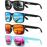 KUGUAOK Polarized Square Sunglasses For Men and Women Matte Finish Sun Glasses UV Protection Glasses