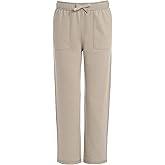 Izod Boys' School Uniform Sensory-Friendly Knit Pant, Soft Fabric with Elastic Waist, Tagless, Flattened Seams & Pockets