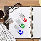 MOOCO 10 x 8GB USB 2.0 Flash Drives Black Swivel Thumb Memory Sticks view 7