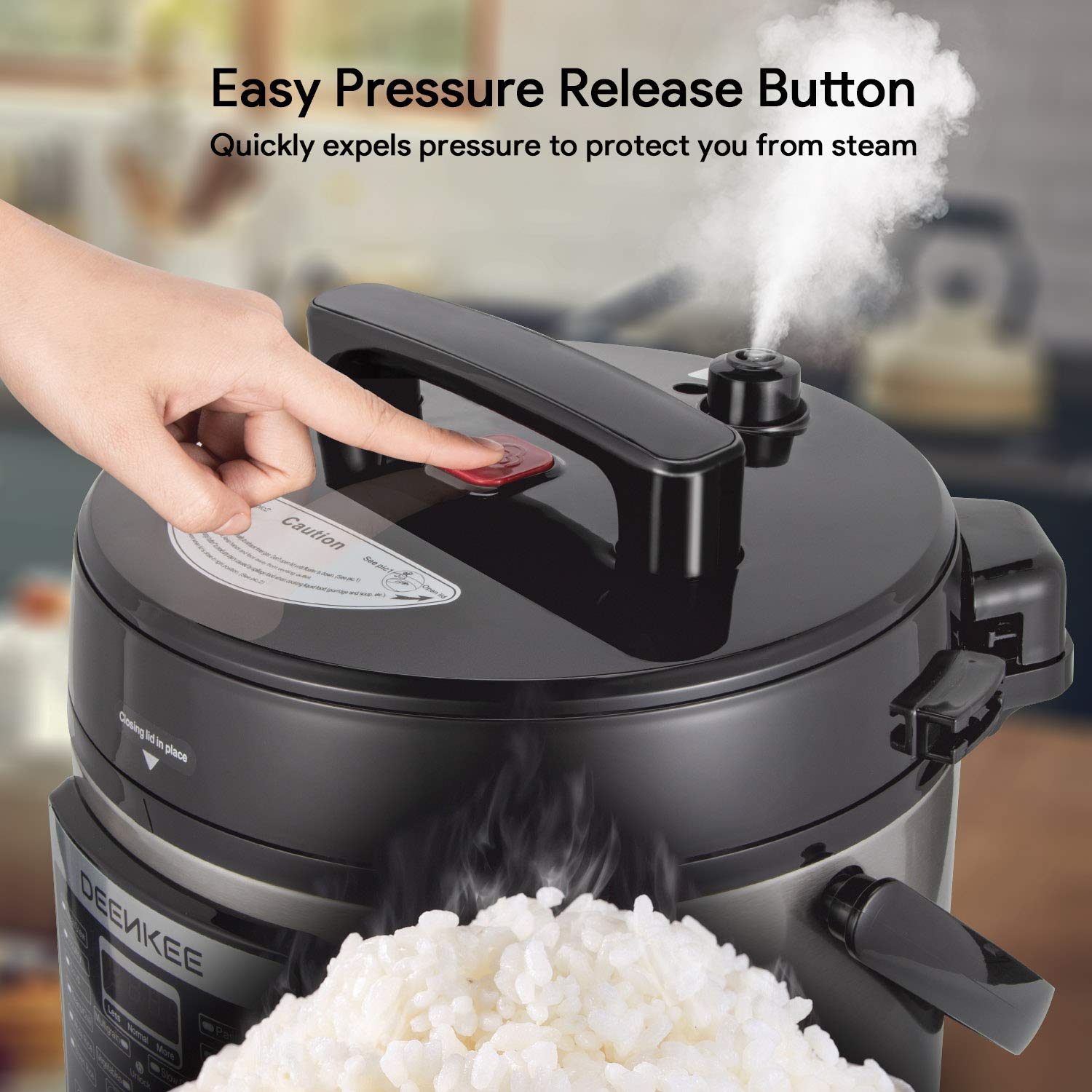 Amazon.com: Deenkee - Olla a presión 10 en 1 de 6 cuartos de ...