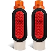 2pcs Boat Trailer Guide Pole Lights Post Turn Signal Brake Marker Reverse | Submersible Level Waterproof IP67 DOT SAE APPROVED 12-24V 2025 Upgrade on Pipe Tail for Post Light Sealed