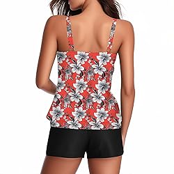 Tankini Swimsuits for Women Tummy Control Blouson