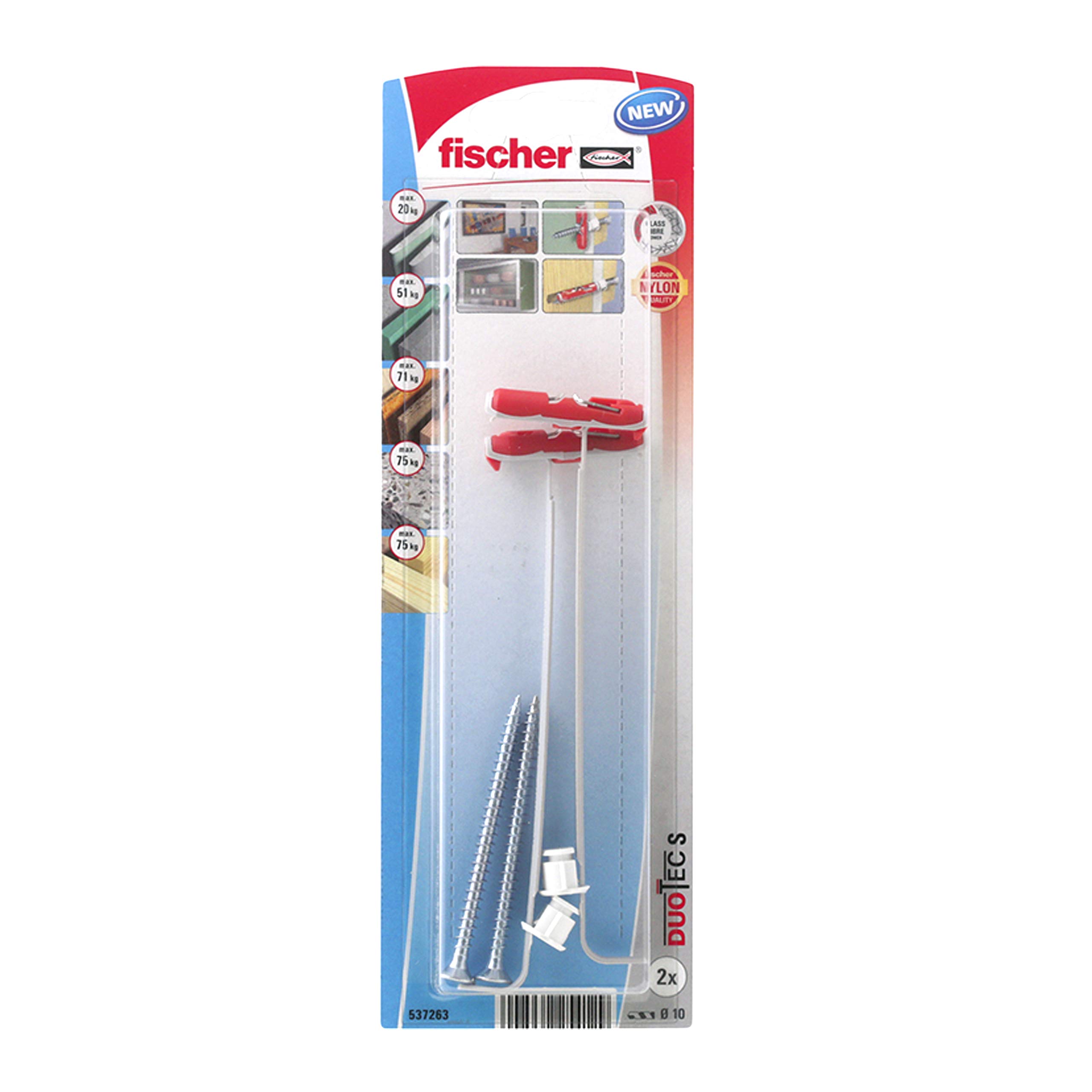 fischer - Plaster dowels, fischer Wall dowels, Pack of 2