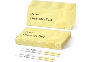 Areta HCG Pregnancy Test Strips: 25 Bulk Pregnancy Strips - Highly Accurate Kit for Rapid Results